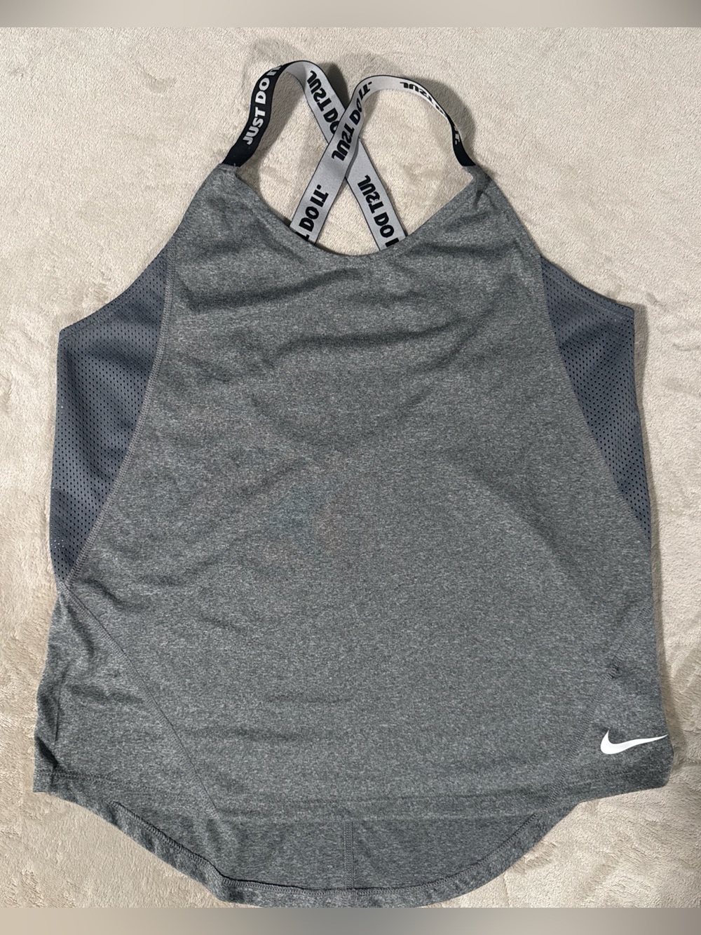 Nike Gray Heather Dri-FIT Athletic Tank